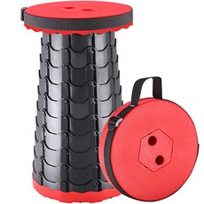 COMMANDO 高度可調便攜式折疊露營凳 A型, 紅色, 1個