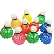 繽紛彩虹羽毛球, 10個, 隨機出貨