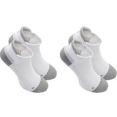 INCONTRO 男款 Shot Buddy 雙層緩衝高爾夫運動襪 2雙組, 灰色