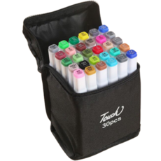 Touch mark Ocean Marina 包裝雙頭麥克筆 白桿, 1套, 30色