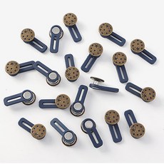 腰圍尺寸延長鈕扣 20入, 1套, 金色星星