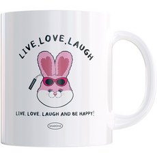 샤론6 디자인 머그컵 330ml, 핑키, 1개