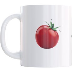SHARON6 設計印花馬克杯 330ml, 1個, 番茄款