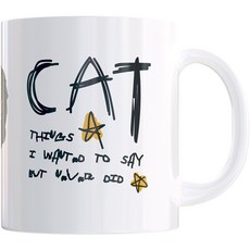 샤론6 디자인 머그컵 330ml, 두들캣, 1개