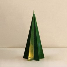 F5NATURE 크리스마스 오브제 스타콘캔들 딥그린, 클린코튼, 70g, 1개