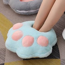 貓咪腳掌暖腳毯 暖腳寶 NH876, 藍色