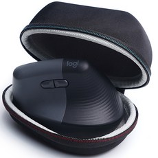 Gemst 羅技 Lift Vertical 滑鼠專用便攜保護殼 收納包 LEF GL009, 黑色