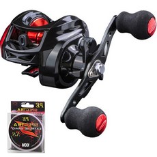 TAKUMI 拋投捲線器 + PE線, 紅色 + 黑色(亮面), AE2000