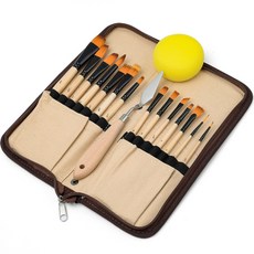 MARKETPIA 尼龍羊毛壓克力刷套組 01 刷子, 14種, 1套