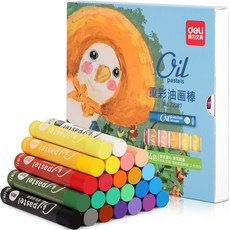 오일 파스텔 크레파스 미술용품, 1개, 24색