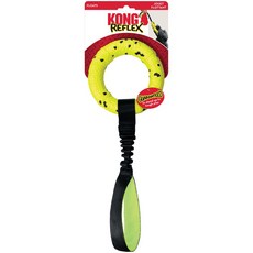 KONG Puppy Reflex Tug Play Toy Gokjuk Handle Strong Tugring, 混合顏色, 1個