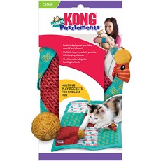 KONG 豆貓益智遊戲墊貓薄荷口袋玩具, 混合顏色, 1個