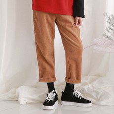 Nana Juni 孩童素色燈芯絨寬褲