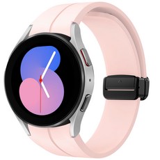스페이스쉴드 갤럭시 워치 호환 날개형 디버클 실리콘 스트랩 20mm, 샌드핑크, 1개