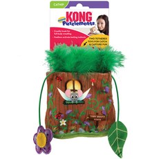 콩 고양이 퍼즐먼트 캣닢 인형 숨기기 놀이 바스락 장난감, 1개, 요정의 집