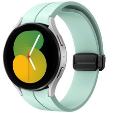 스페이스쉴드 갤럭시 워치 호환 날개형 디버클 실리콘 스트랩 20mm, 스노우민트, 1개