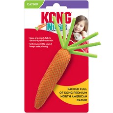 KONG 豆貓貓薄荷玩具網佈公仔, 胡蘿蔔, 1個