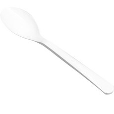 Swan一次性湯匙餐具 白色, 1個, 300件