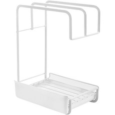 Block Mart 廚房水槽收納架 抹布架, 白色, 1個