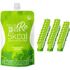 Jellyro 蒟蒻果凍飲 青葡萄薄荷口味, 130g, 30入