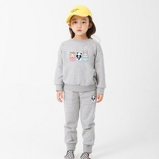 KIDSCREW 兒童動物口袋刷毛運動上下衣套裝