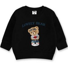 KIDSCREW 兒童可愛小熊刷毛大學T