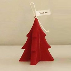 에프오네이처 크리스마스 오브제 트리캔들 레드 S, 라튤립, 45g, 1개