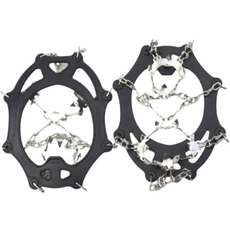 鞋用防滑器 19入+鏈條 2入, 黑色的