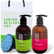 Pogonia 辣木茉莉洗髮精 500ml+護髮素 500ml+頭皮泡沫刷 櫻花 3種禮盒組+購物袋, 1組