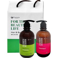 Pogonia 茉莉香氛洗髮乳 500ml+茉莉香氛護髮乳 500ml+提袋組, 1套