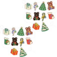 聖誕熊掛旗組, 2組, 混色