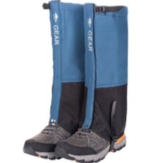 ASHWOLF 戶外登山工作防水高筒雪套 2入, 藍色