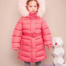 JELISPOON 童款時髦少女風保暖長版外套