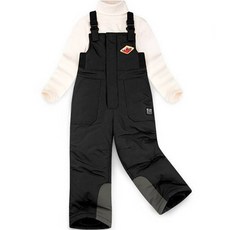 JELISPOON 孩童拼色吊帶滑雪褲