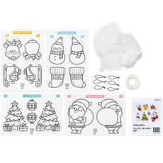 민화샵 크리스마스 종이 스퀴시 만들기, 10개, 혼합색상