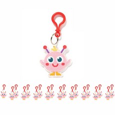 minhwashop 外星人寶石十字繡製作 UDPPT0075, 蘋可, 20個