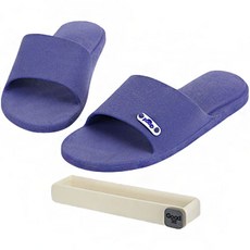 GOOD USE 低跟浴室拖鞋 + 專用架套組, 紫色, 1個