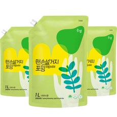 Soonsaem 徒手洗碗，補充洗潔精, 3個, 1L