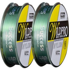Wild Pro 高強度尼龍單絲釣魚線 2入, 綠色