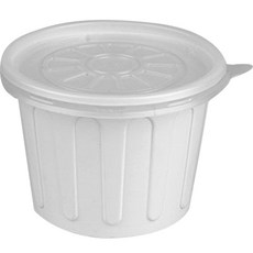 圓形飯盒容器 XL號 380ml 白色, 1件, 50個