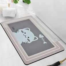 ANGELS 욕실 흡수 발매트, 고양이