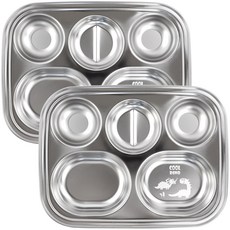 兒童款Cool Dino兒童餐盤, 單一顏色, 板 2p