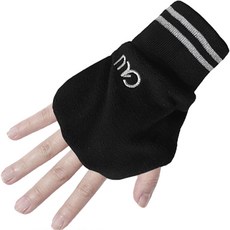 GowoonGolf 冬季防寒手背套, 黑色, 1個