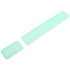 Unsum軟雙面皮革防水護腕墊鍵盤+滑鼠 2件組, 薄荷，天空