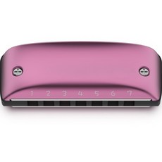 D調質感彩色口琴 鄉村調音, 18粉色, 單品