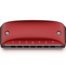 C調質感彩色口琴, 19紅色, 單品