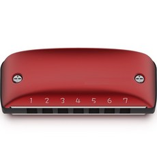 Bb調質感彩色口琴 鄉村調音, 17紅色, 單品