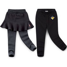 JELISPOON 女童款基本內搭褲+刷毛緊身褲裙