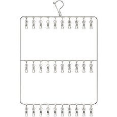 LIKE HOUSE 不銹鋼衣夾襪子內衣衣架晾衣架3層, 1個, 銀