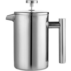 KALDIN Manual 全不銹鋼法壓壺和奶泡器 350ml, 1個, 銀